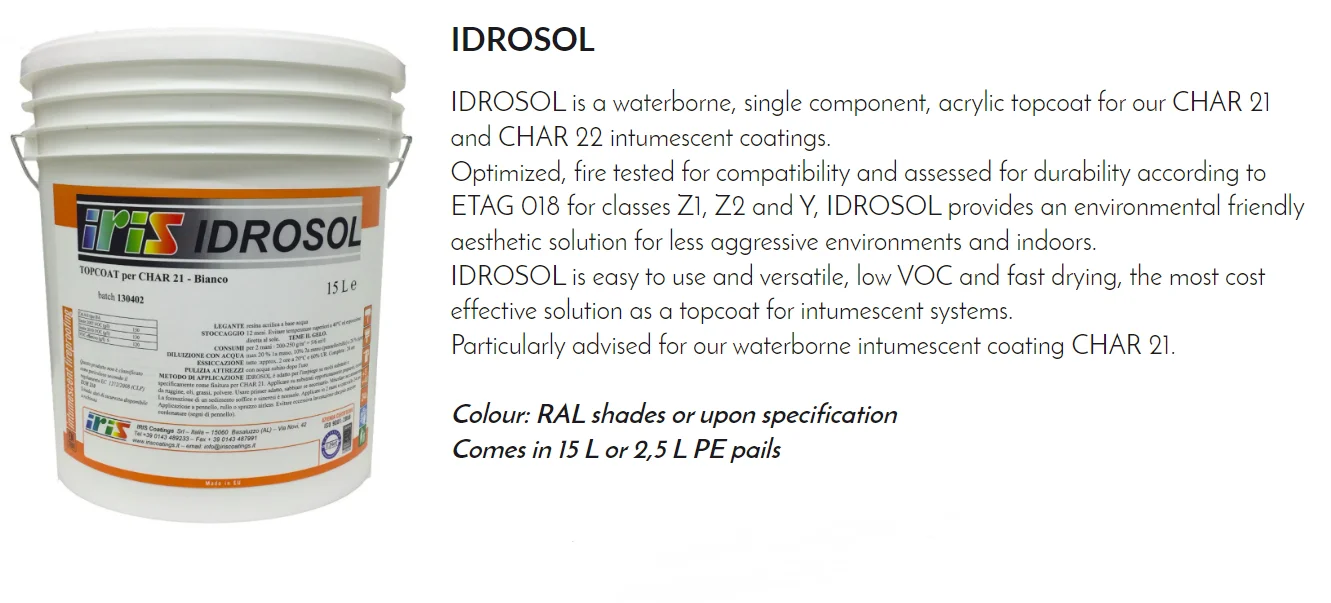 Combo Char21+primer3500+idrosol Fire Retardant Full Set,Intumescent