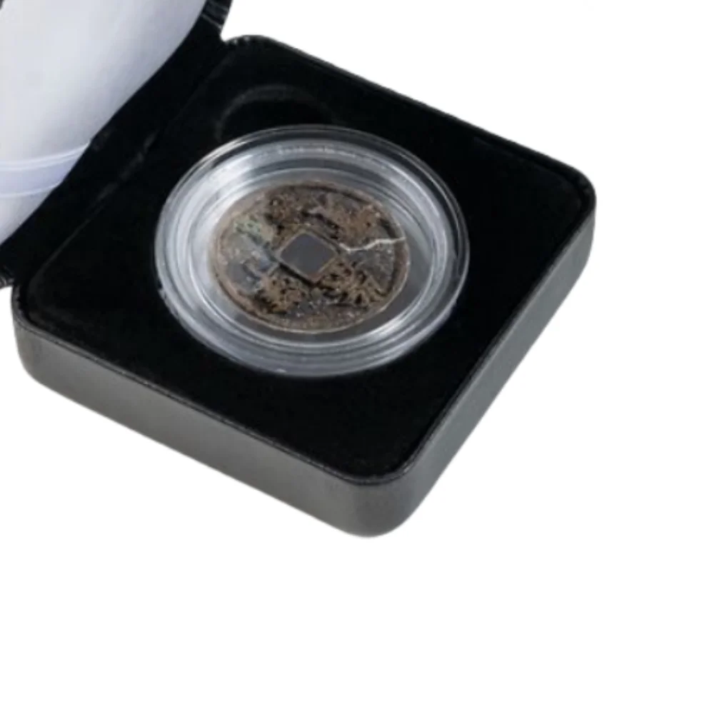 우아한 인조 가죽 코인 디스플레이 박스 매트 블랙 매직 코인 캡슐 보관 클램쉘 케이스| Alibaba.com