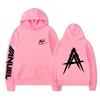 Pink and black letters