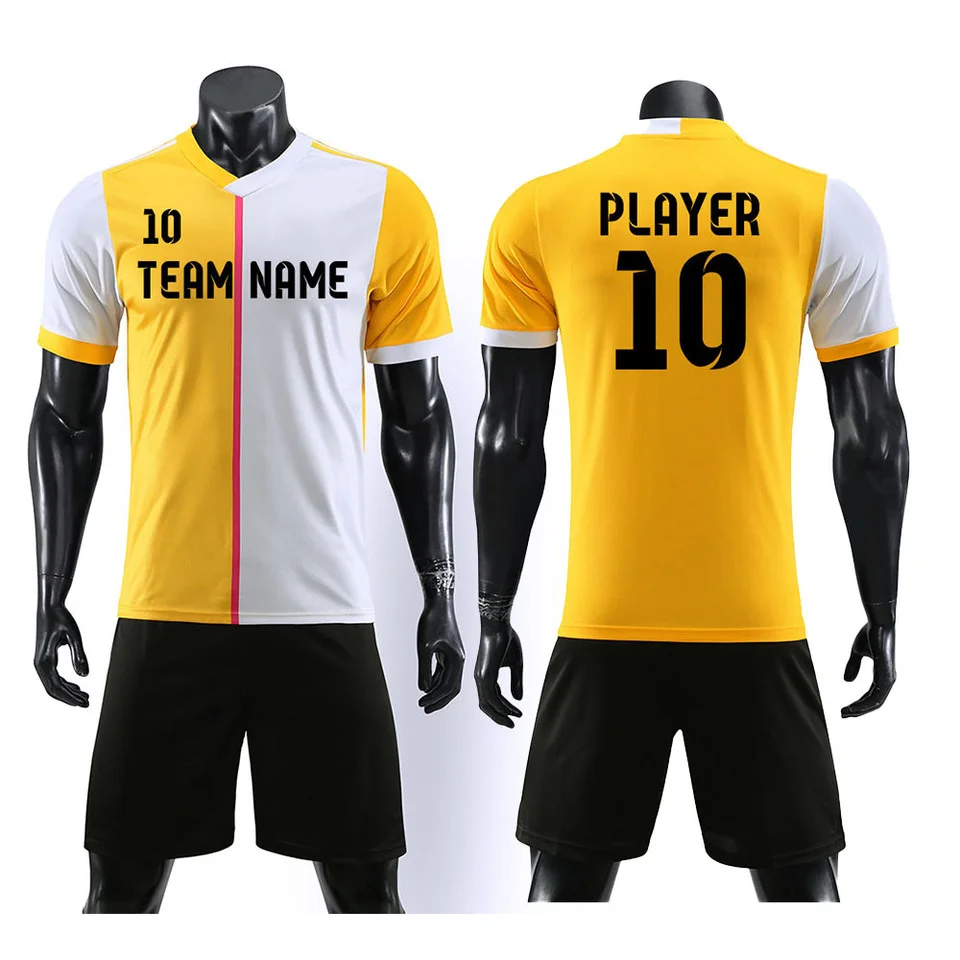 Custom 100 Polyester Stretch Sublimation Soccer Jersey Set Custom Soccer Uniform Sets Football 4148