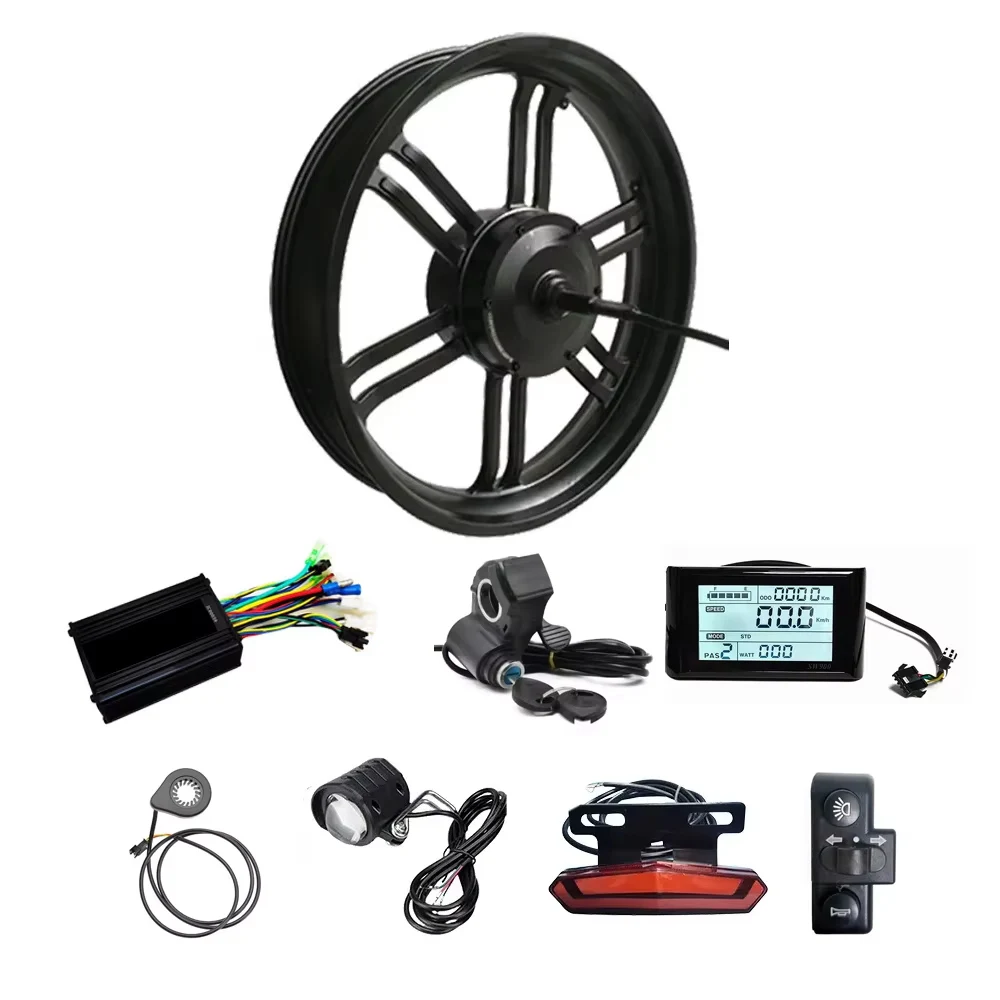 48v750w電動自転車コントローラーセット(750w-1000wモーター用) 20x4.0インチ ギア付き 48V 750W/1000W ファットタイヤ 後輪ハブ