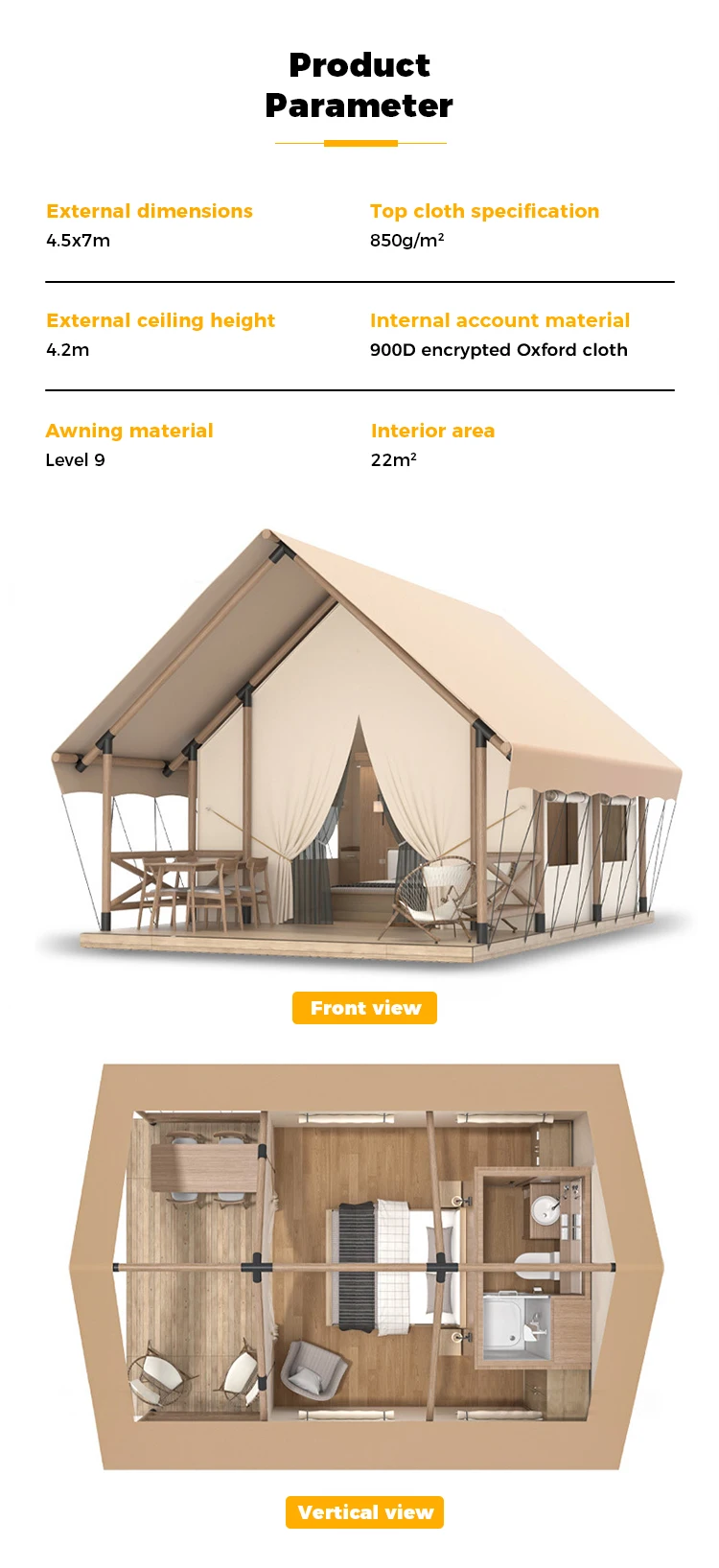 Two Floor Storey Loft Custom 2024 Outdoor Tent Waterproof Luxury Prefab   A03edf88b12594a8285a56d5a695fcea9l 