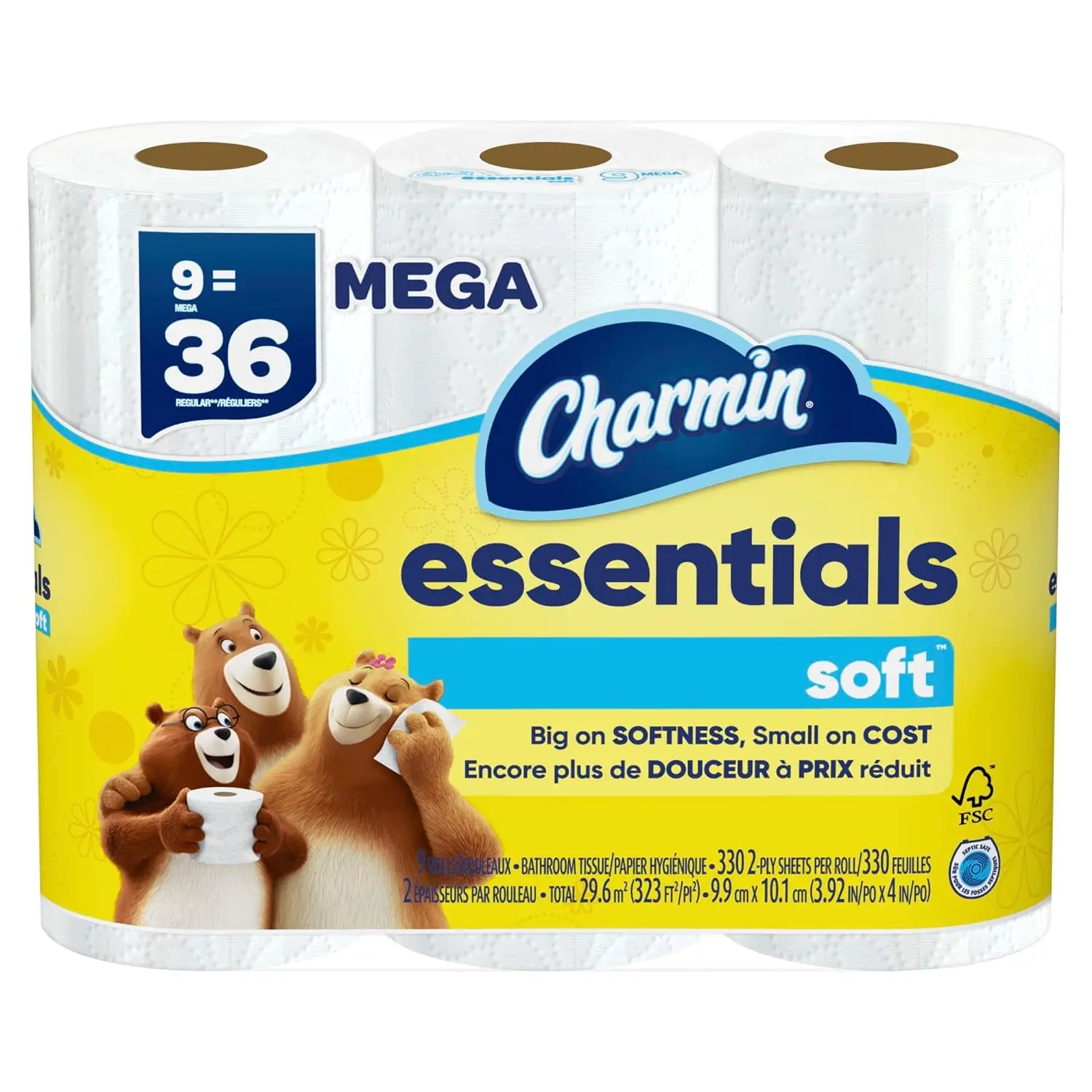 Angel Soft Toilet Paper With Fresh Lavender Scent 8 Mega Rolls 32