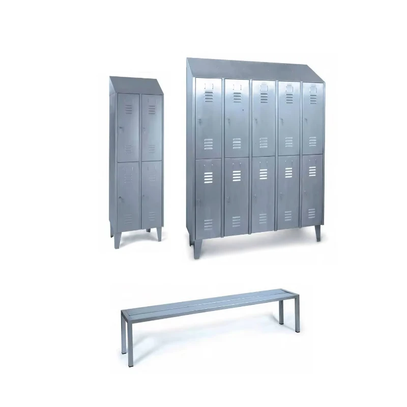 Factory locker room custom 304 stainless steel metal storage wardrobe