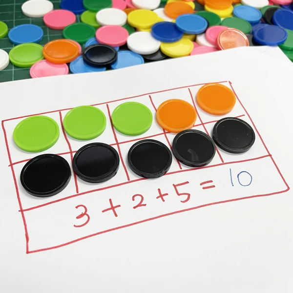 1000 Pcs 10 Colors 2 cm Plastic Circle Math Counter| Alibaba.com