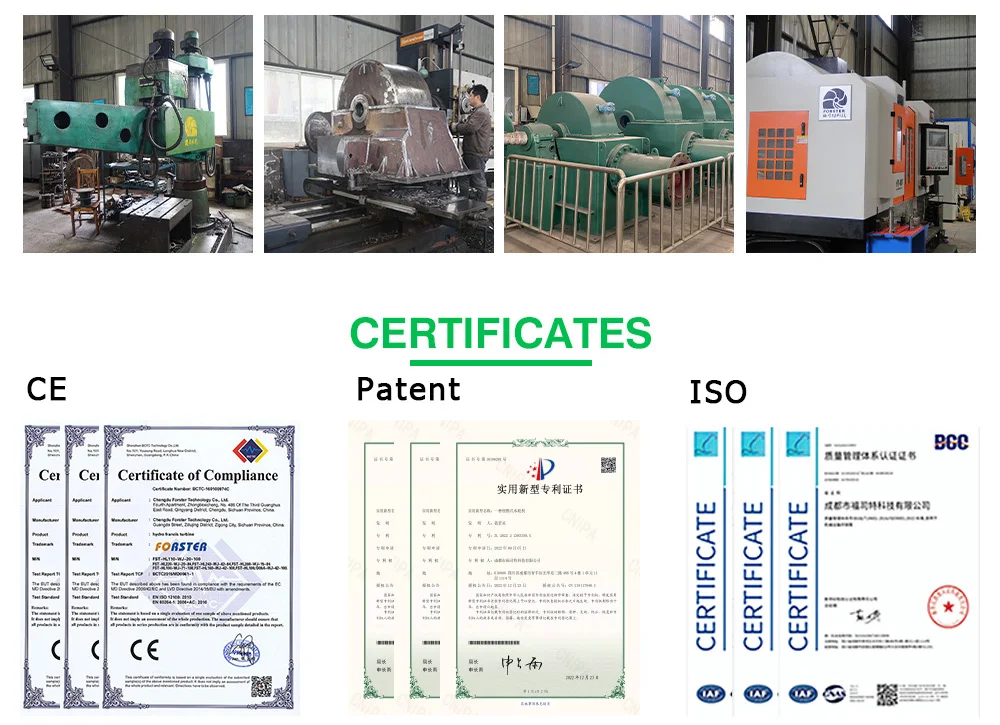 Mini Hydro Turbine Generator 100kva To 500kva Range For Grid Hydro