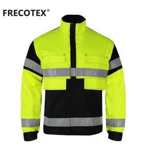 Wholesale Mens Flame Retardant Workwear Fireproof Welding Jacket Flame Resistant Work Clothes  Fire Resistant Jacket