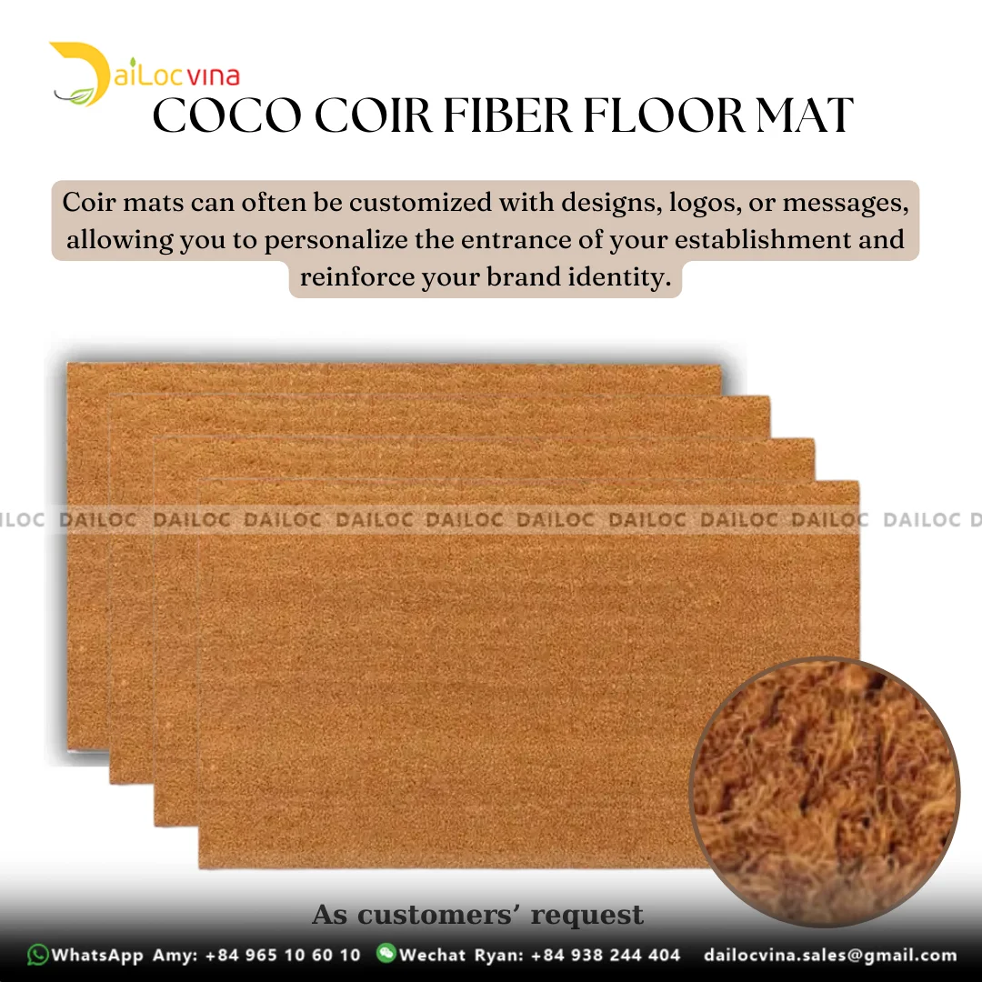 Natural Coconut Coir Mat Coir Mesh Woven Fiber Mat Plain Coco Resist ...