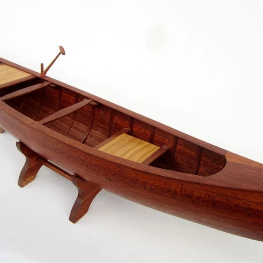 Traditional Canoe - Wooden Traditional Boat Model High Quality Product 