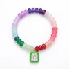 Green octagon bracelet