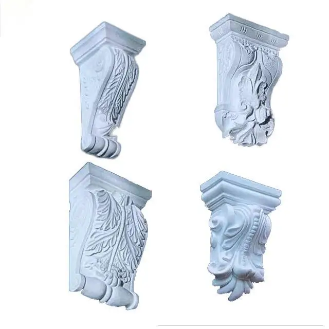 Indoor Decorative Silicone Gypsum Corbel Line Molds Plaster Fiberglass 3d Corble Moulding For
