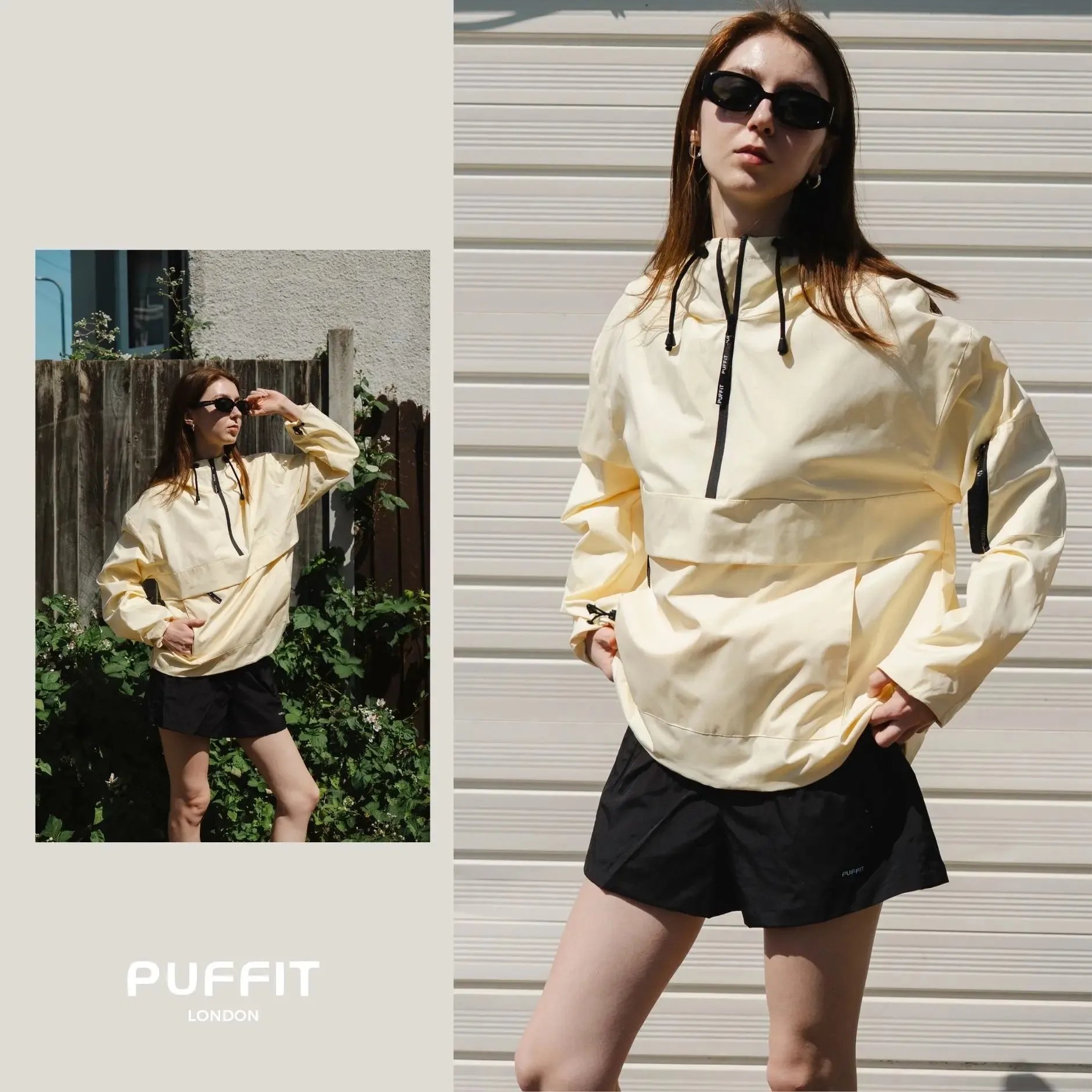 PUFFIT Cream Jacket Collage