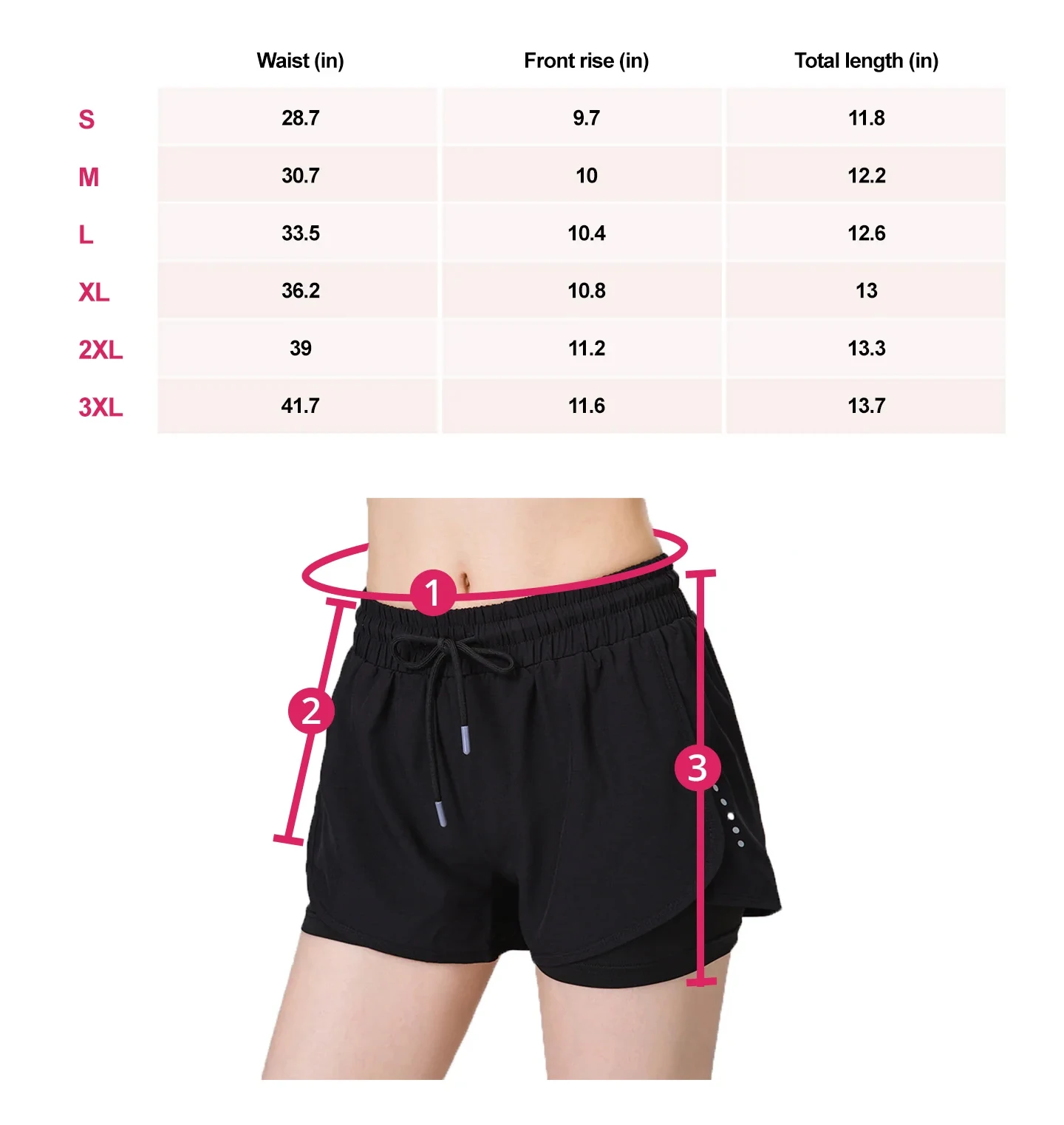 Athletic Printing Gym Booty Shorts Elastic Waist Sweat Wicking Sports