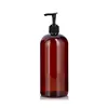 Amber bottle with pump