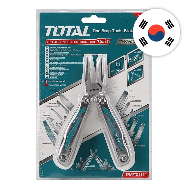 [TOTAL] MacGyver pliers 15 Functions TFMFT01151 All the tools you need and all at once New Arrival Products Good