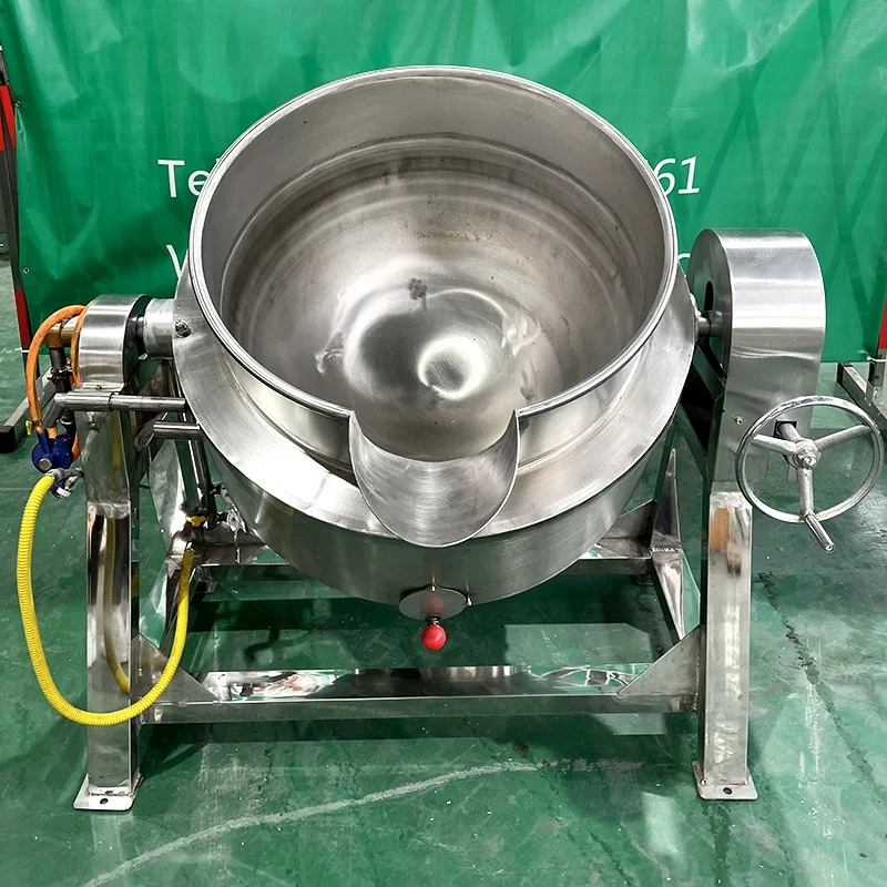 Advanced Jam Cooker with Stirrer Commercial Cooking Pot Automatic Sugar Cooking Machine caramile cooker