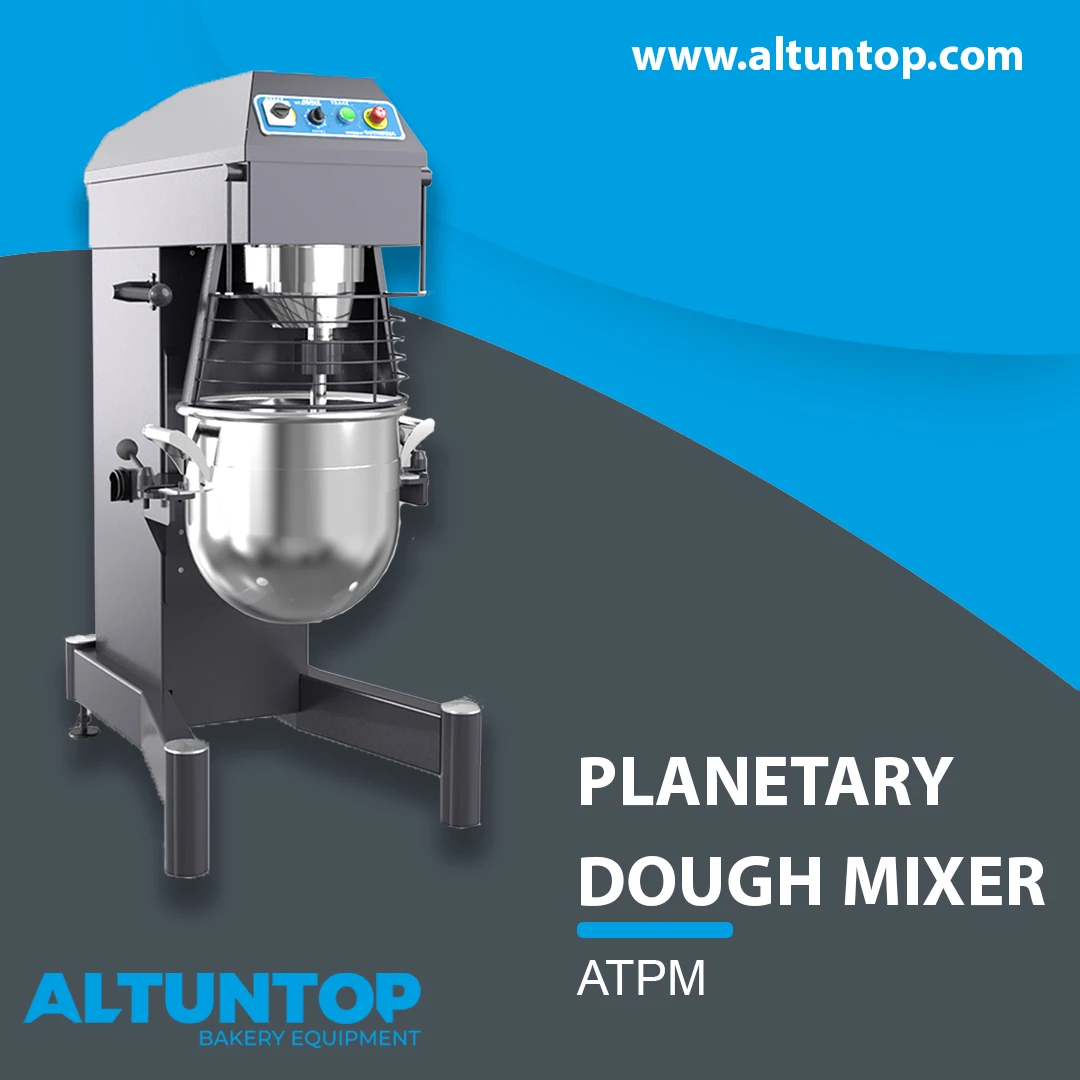 Планетарный тестомеситель из нержавеющей стали, 120 литров