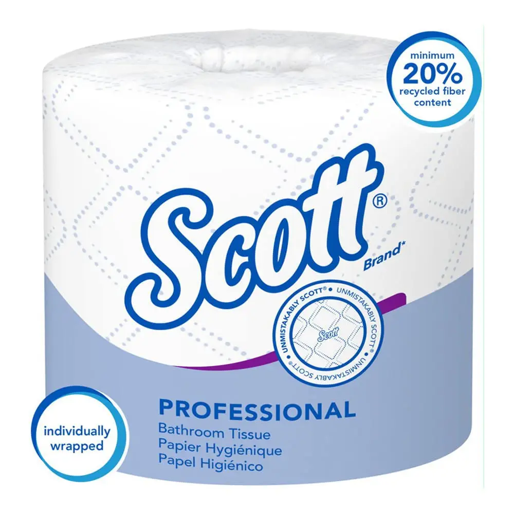 Bulk Selling Scott Standard Grade Toilet Paper With 2ply White Wrapped