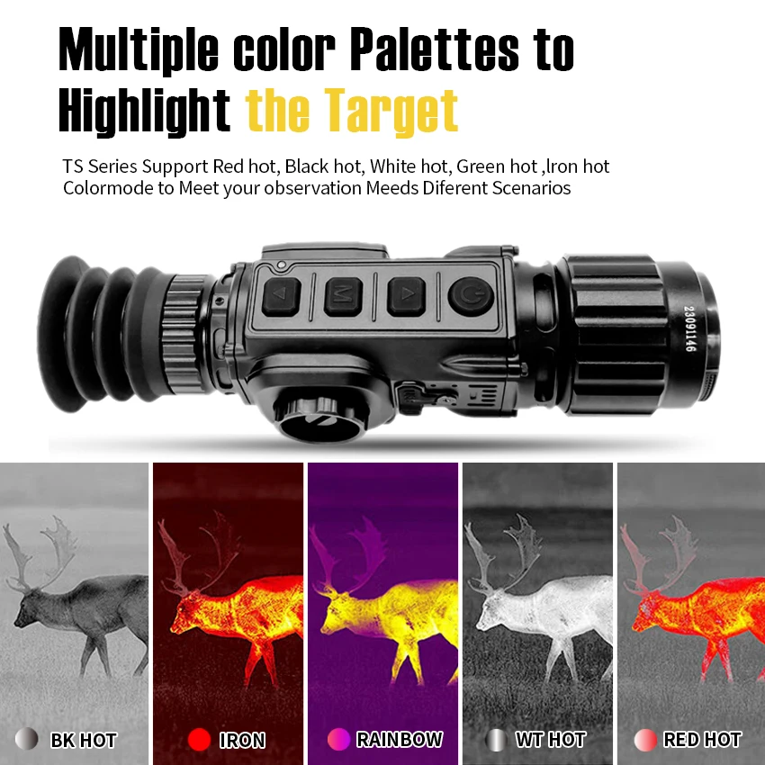 640*512 サーマルスコープ 距離アシスト機能付き 熱単眼鏡 50mmレンズ