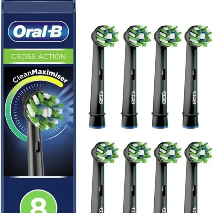 Oral-b Cross Action Electric Toothbrush Head With Cleanmaximiser ...