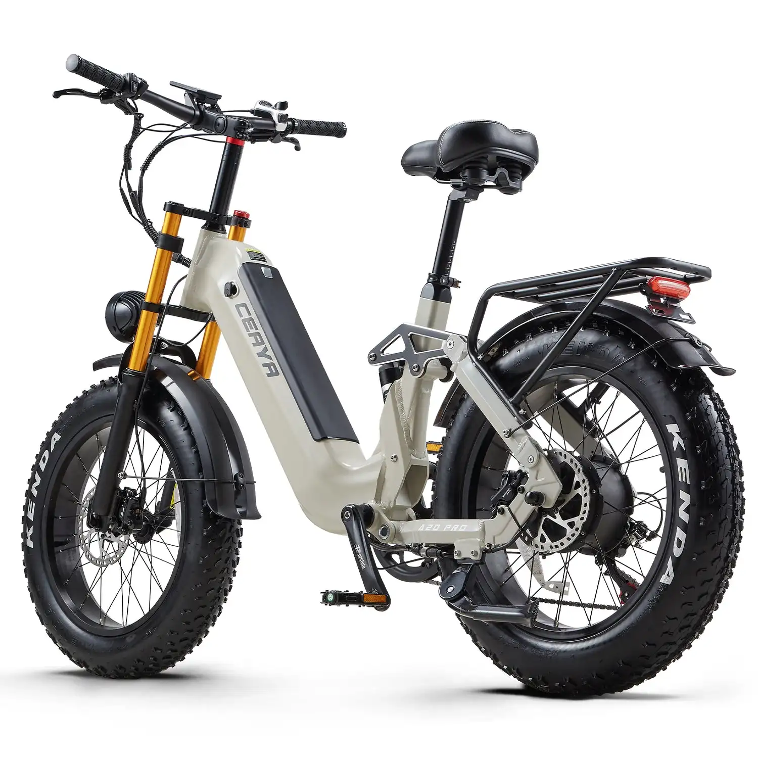 CEAYA A20PRO Electric Bike 48v 20Ah Lithium Battery Grey Option with Hydraulic Disc Brakes Aluminum Alloy Frame