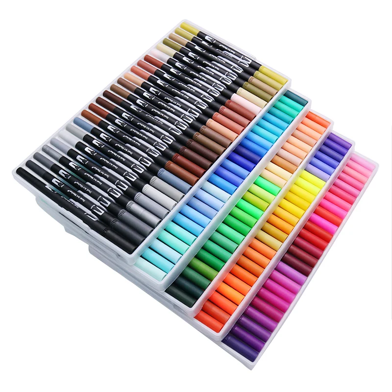 48 Color Dual Brush Head Art Marker Penz