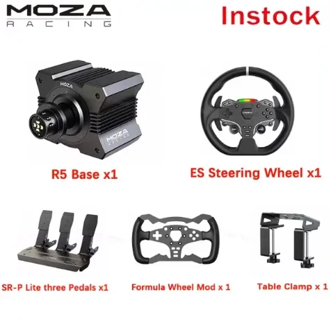 MOZA R5 Bundle - Ultimate Racing Experience with Direct Drive