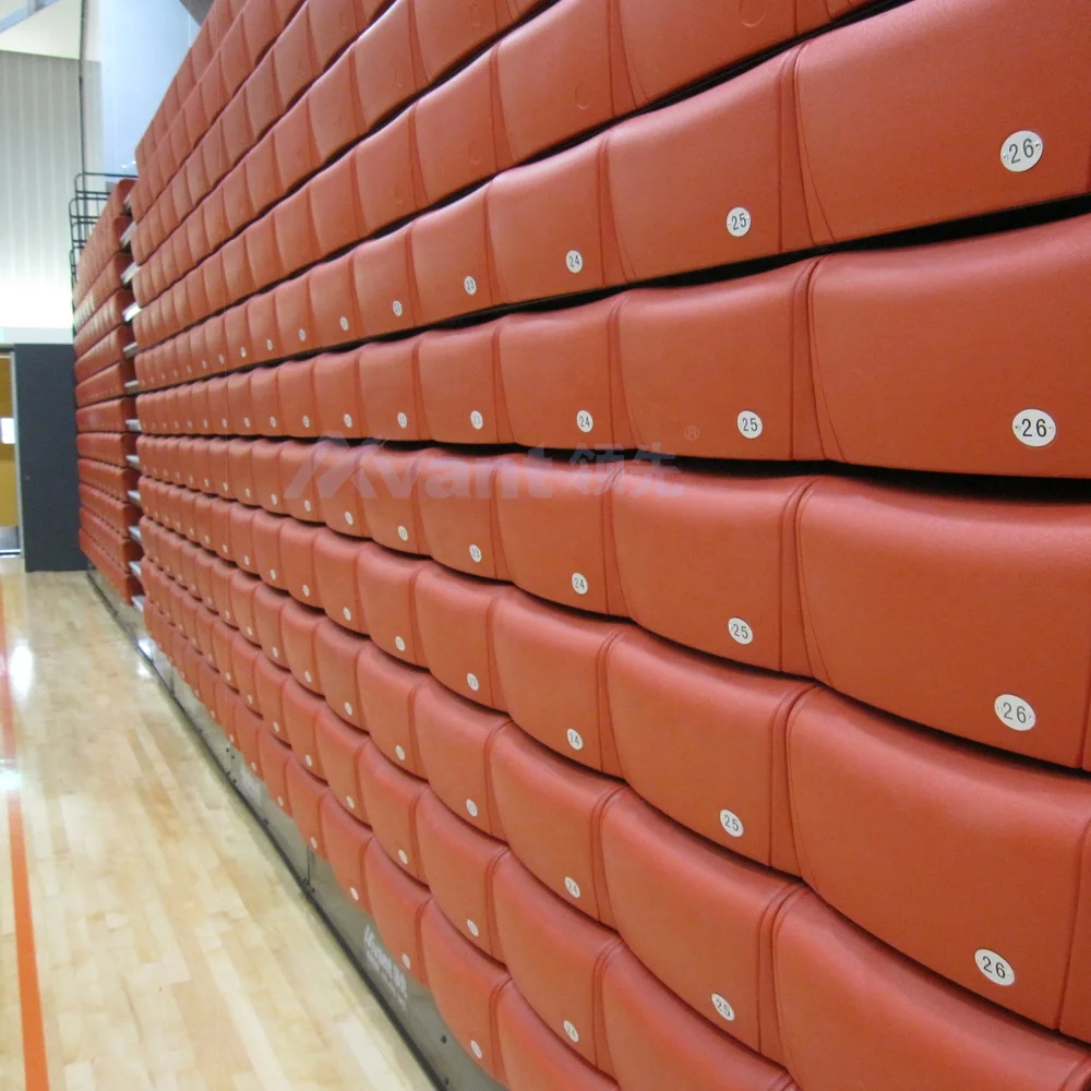 Avant Electrical Control Telescopic Grandstand Portable Tribune Stadium Bleachers Indoor Gym Mobile Retractable Seating System