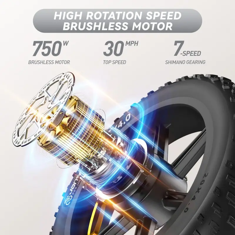 JANSNO X70G High Performance Electric Bicycle Motor Efficient Product