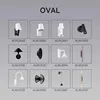 SERIE OVAL - Bianco &amp; Nero