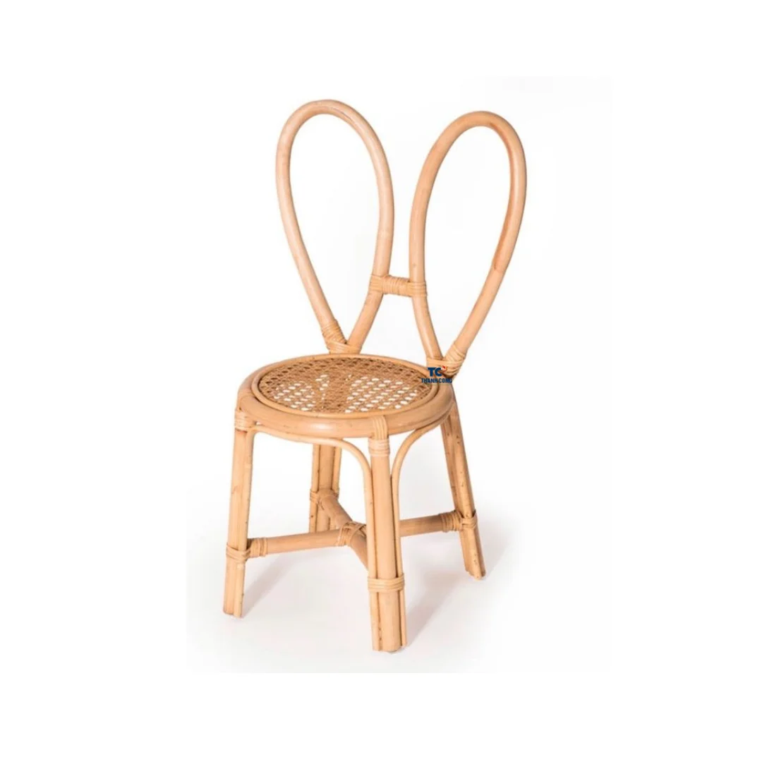 Handcrafted Rattan Kids Chair Wicker Boho Rattan Children Chair ...