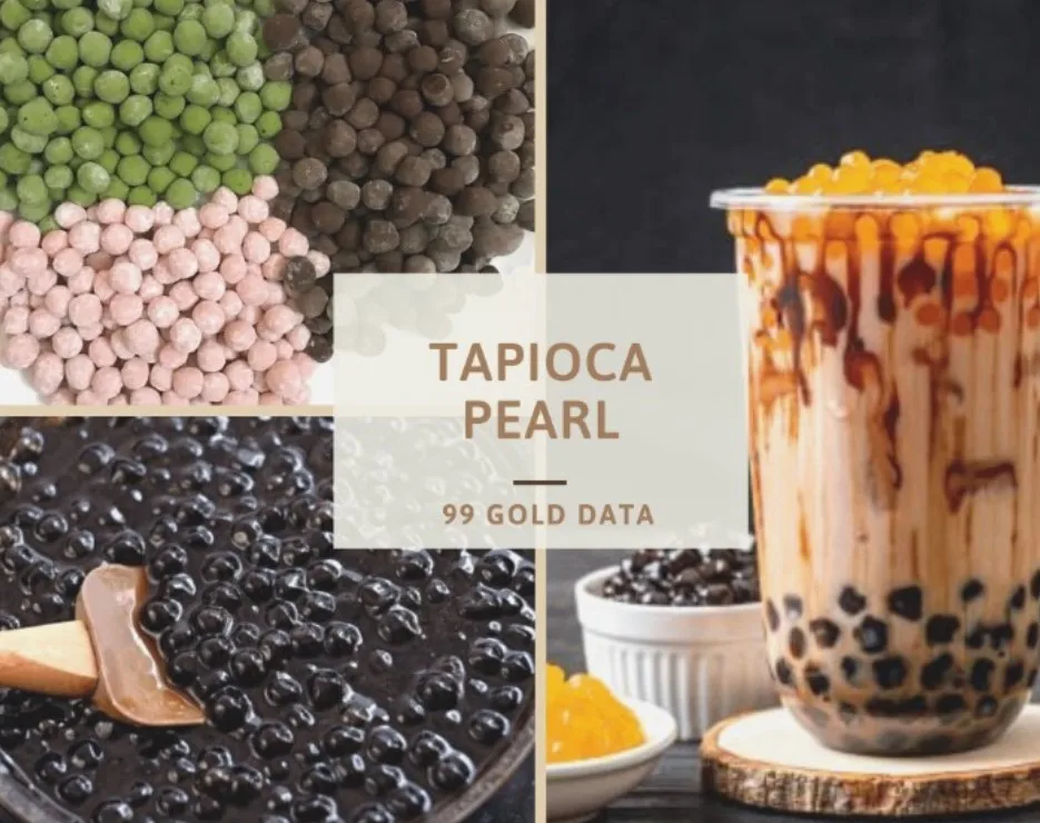 High Quality Bubble Tea Ingredients Original Black Pearl Tapioca Halal