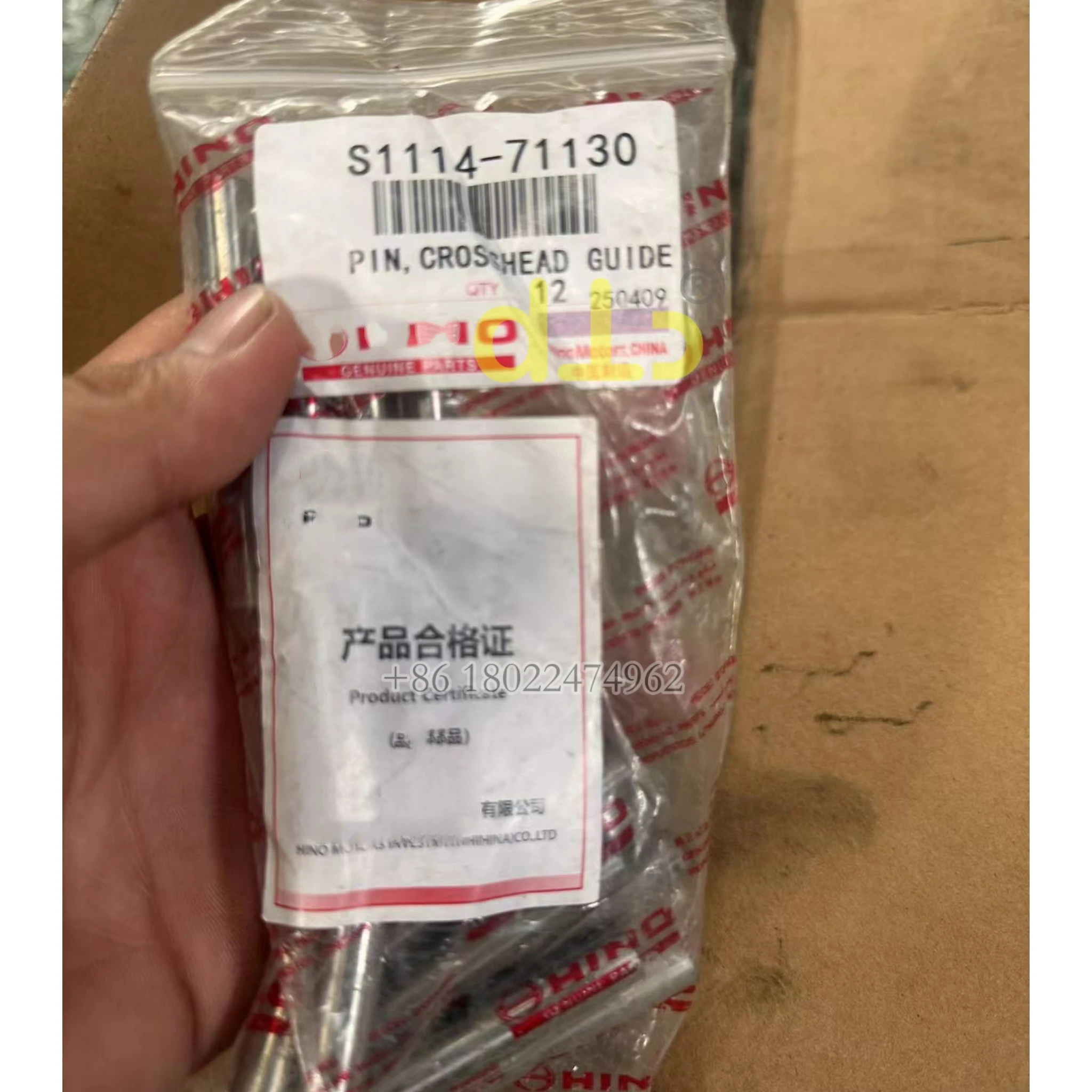 Construction Machinery Part SK330-8 Excavator PIN, CROSSHEAD GUIDE S1114-71130 for Hino 500 Truck J08c J08E Engine Valve Guide