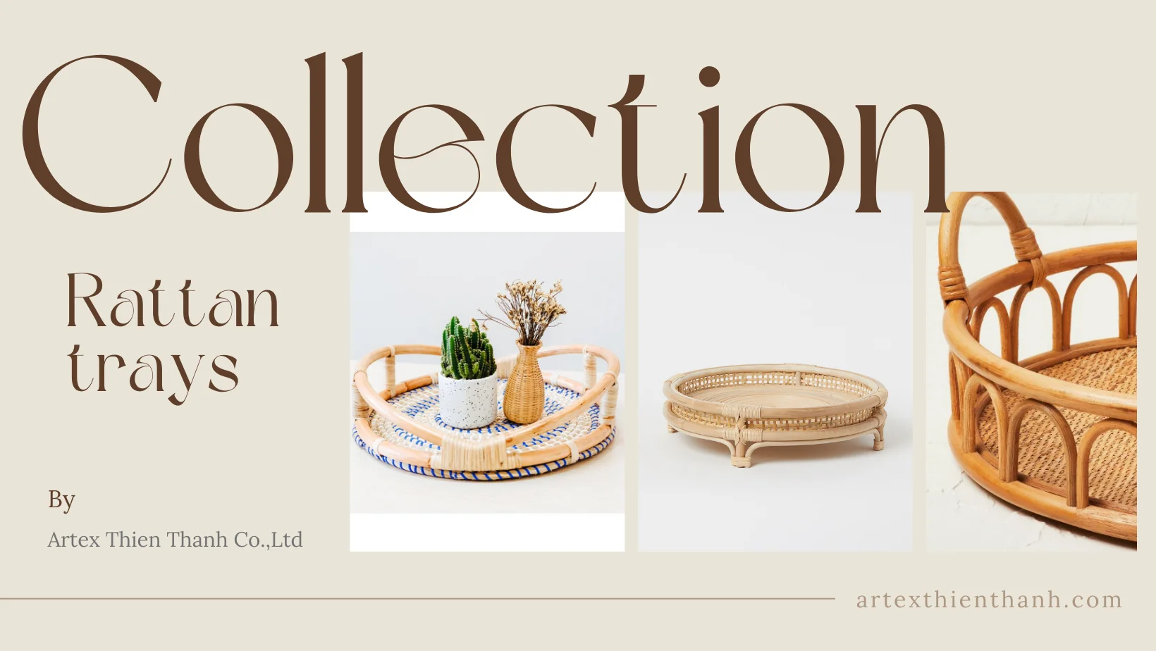 New Scalloped Wicker Tray With Handles For Breakfast Coffee Drinks