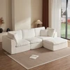 White + Chenille + 3 Seat