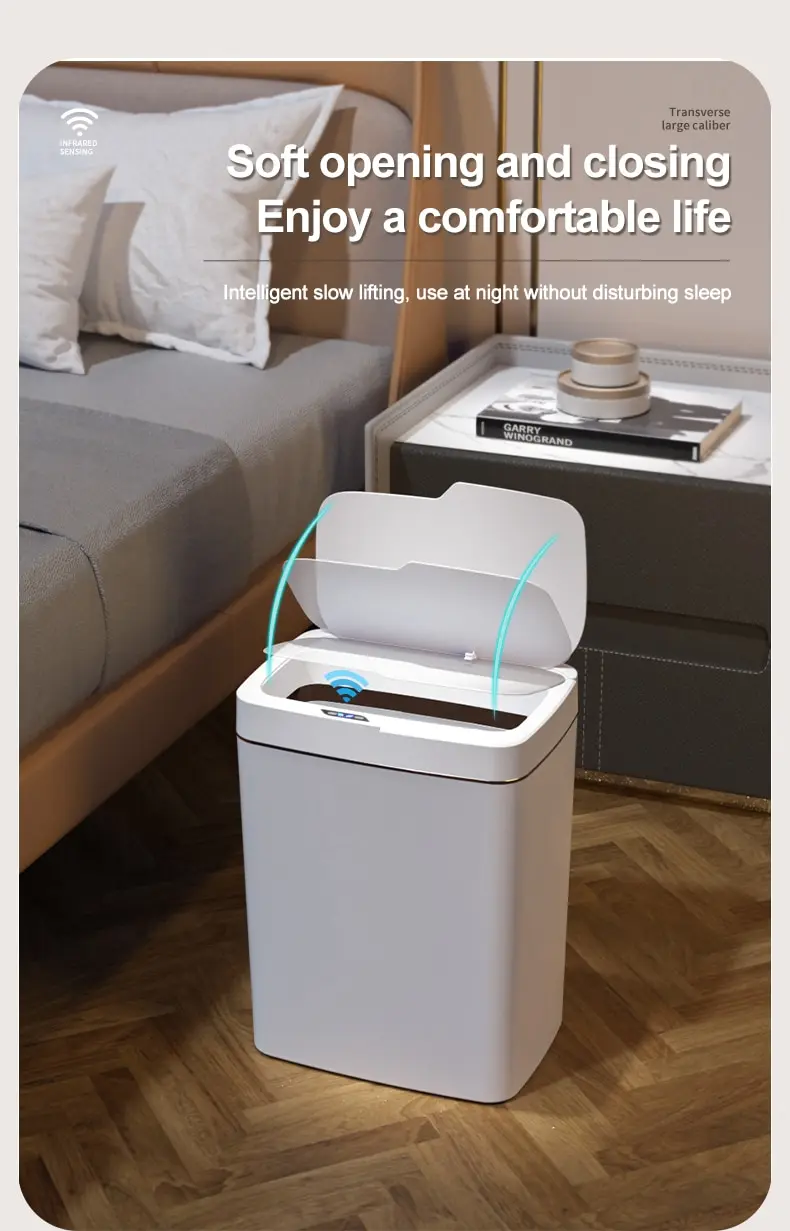 16l Papelera Inteligente Sensor Automatic Dustbin Rubish Nordic Smart ...