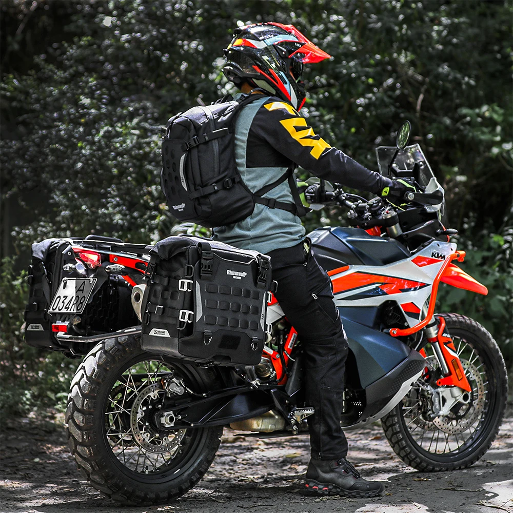 Sacoches Moto En Cuir Marron – 35L – Grandes Sacoches De Selle Universelles (15,7 X 5,9 X 10,6 Pouces)