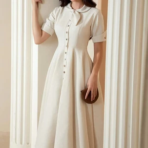 Pretty Dress for Women Plus Size Clothing Short Sleeves Tunics Casual Shirt Dress Tunics Loose Sundress Midi Available Big Size