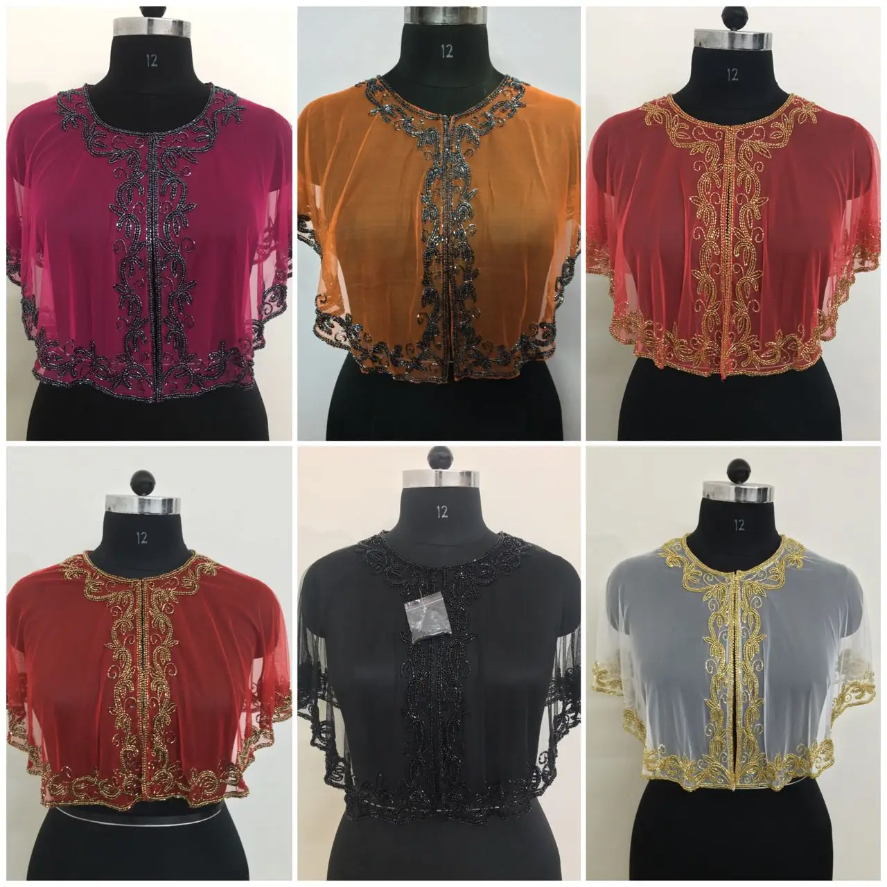 Exclusive Design Women's Fancy Poncho Shrug Top Soft Net Fabric