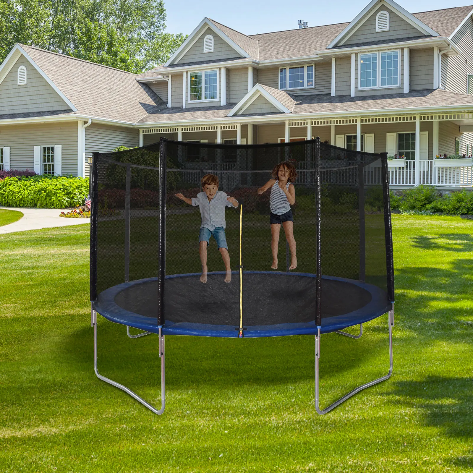 Source 12FT Gymnastic Trampoline Professional Jumping Adults In Ground Outdoor Kids for m.alibaba.com