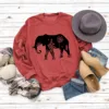 Red sweatshirt (black font)