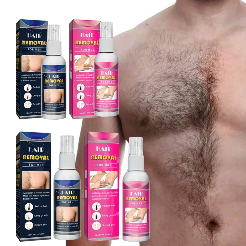 product-750-750 organic selling hair removal spray herbal painless hair removal spray for men and women