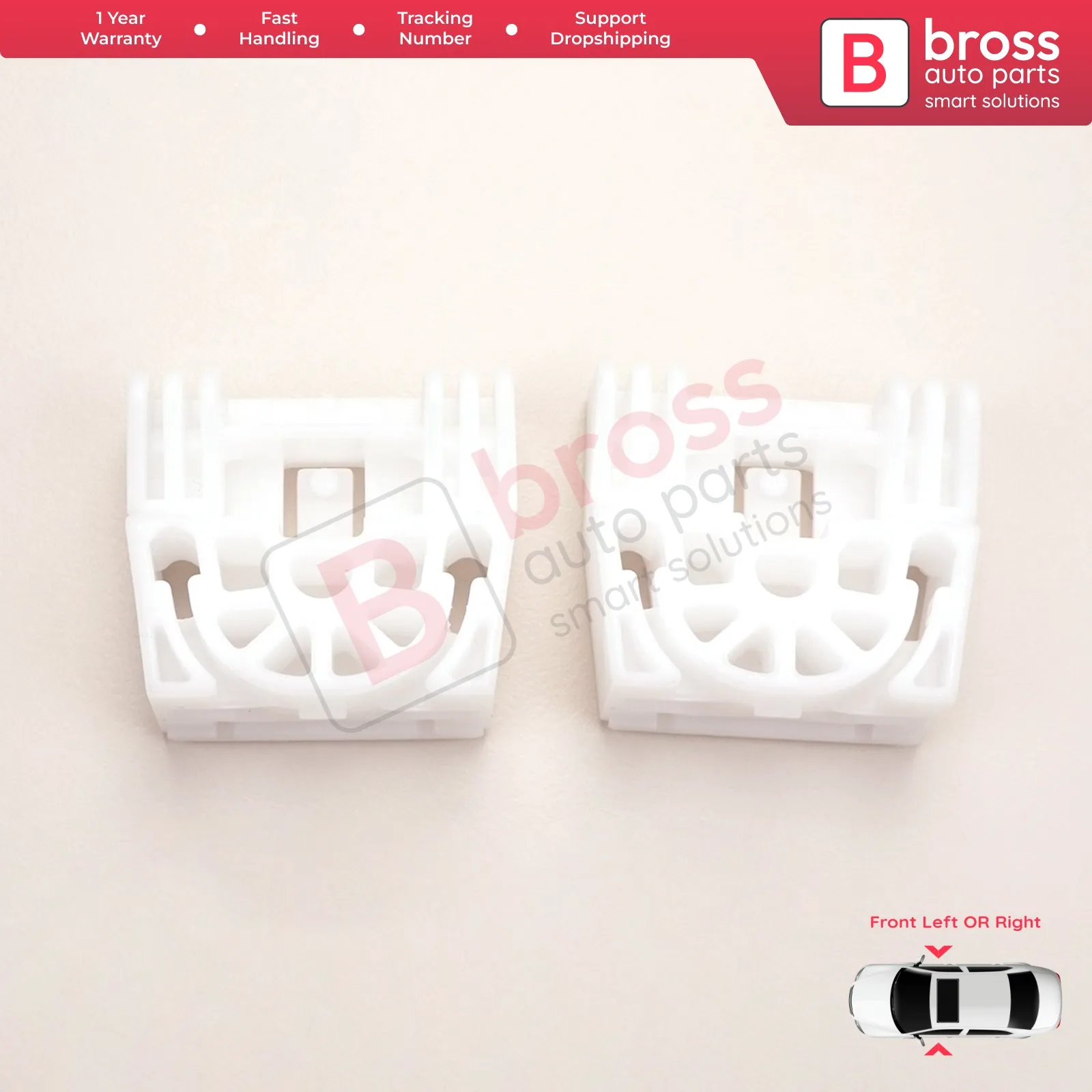 BWR5279 Power Window Regulator Repair Clips Front for C Class W204 S204 2006-2014 E Class W212 S212 2009-2016 4/5 Door