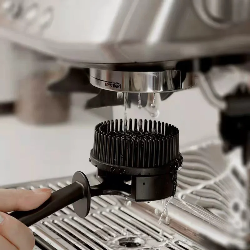 Coffee machine silicone cleaning brush coffee brush Long handle brewing head cleaning brush
