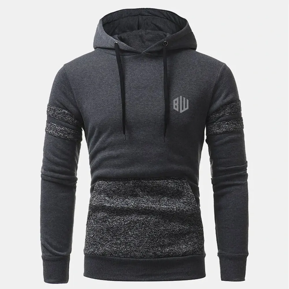Oversized Street Style Custom Men Hoodies Solid Color Hoodies Bulk
