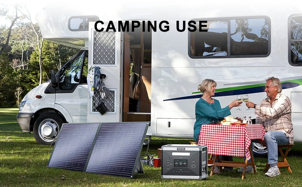 Pannello solare ad alta efficienza da 200 W, celle monocristalline pieghevoli, impermeabili e resistenti ai graffi per centrale elettrica portatile_voghion.com