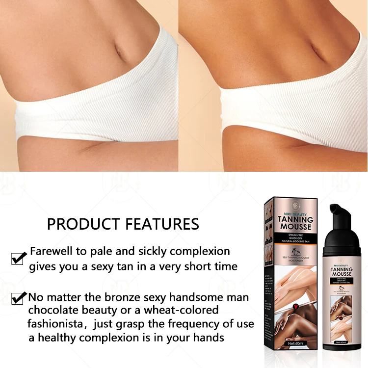 Индивидуальная фирменная белая этикетка мгновенный Быстрый солнцезащитный ультратемный спрей для самозагара мусс