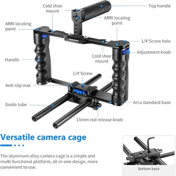 NEEWER VS107 Universal Aluminum Alloy Camera Cage,10100435 detail image