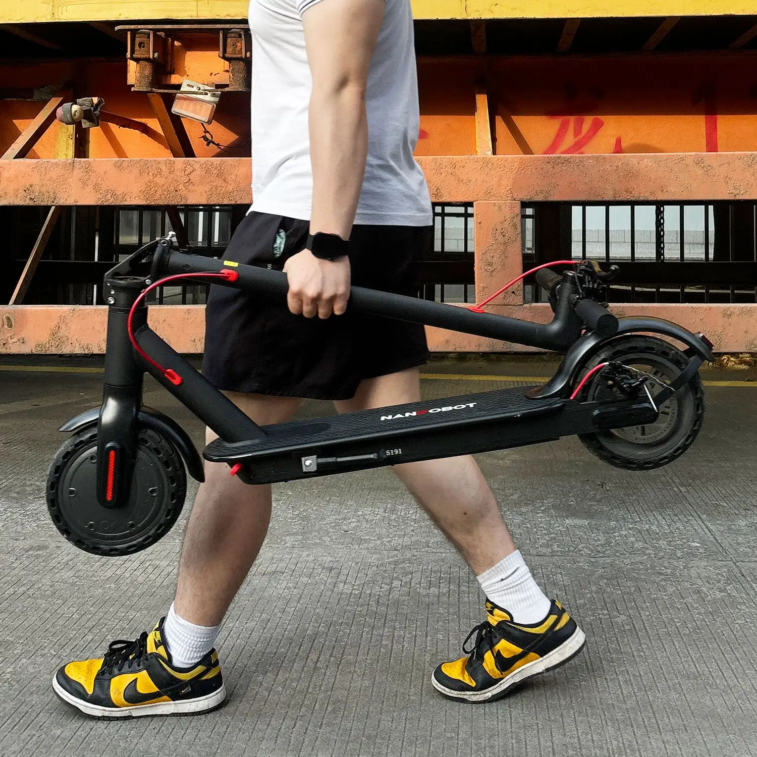 For NANROBOT H1 Dual Drive Two-Wheel Electric Scooter 10 Inch Wheel 1000W Motor Power 65km/h Max Speed 120kg Max Load Dual