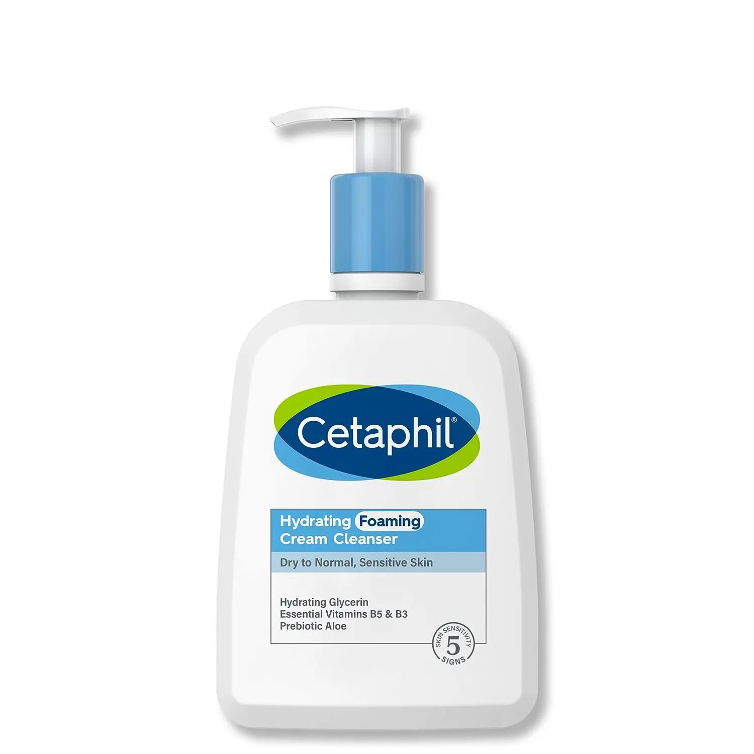 Cetaphil Cream To Foam Face Wash,Hydrating Foaming Cream Cleanser,16 Oz,For Normal To Dry